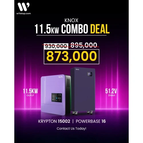 11.5kW Knox Solar Combo Deal (11.5kW + 16kWh)