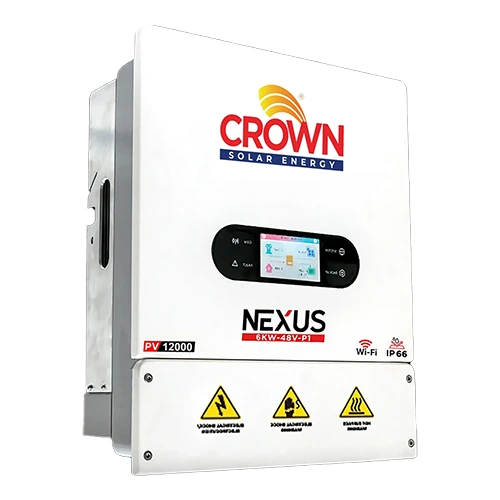 Crown Solar Energy Nexus 6kW IP66 Single-Phase Hybrid Solar Inverter