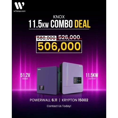 11.5kW Knox Solar Combo Deal (11.5kW + 5.12kWh)