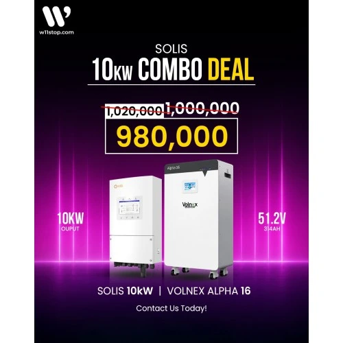 10kW Solis Solar Combo Deals (10kW + 16kWh)