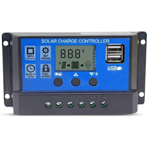 SunMaxx Solar Charge Controller 10A 12V/24V with 2 USB Port