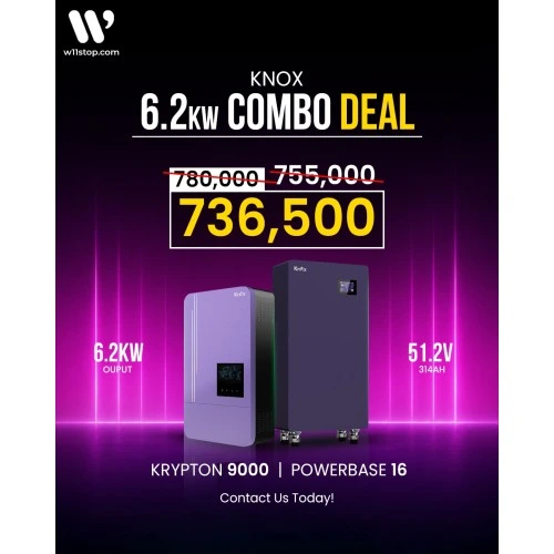 6.2kW Knox Solar Combo Deals (6.2kW + 16.0kWH)